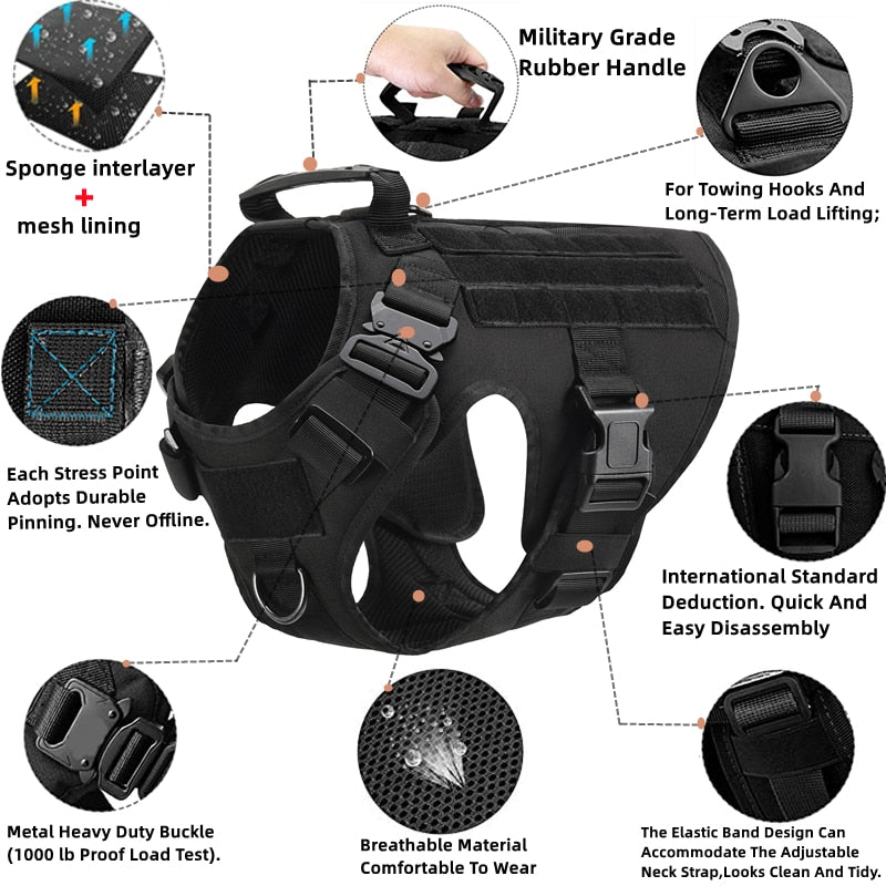 Tactical Military Vest for Dogs